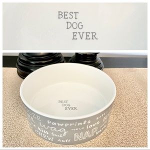 🆕BEST DOG EVER Ceramic Pet Bowl